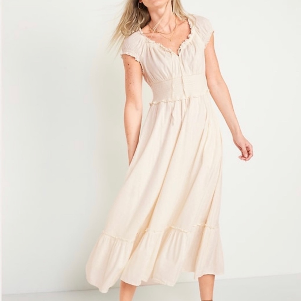 Mommy and Me Cream Dress